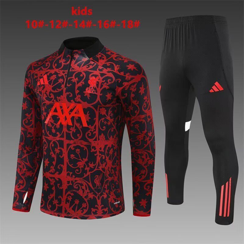 Kids Liverpool 25/26 Tracksuit - Red/Black